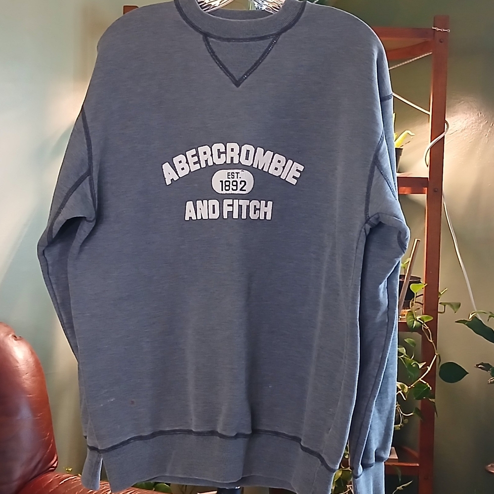 Vintage Y2 K Abercrombie & Fitch Gray Sweatshirt